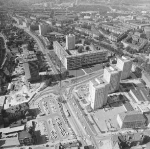 Kreuzung Juri-Gagarin-Ring und Krämpferstraße in Erfurt : Blickrichtung Norden