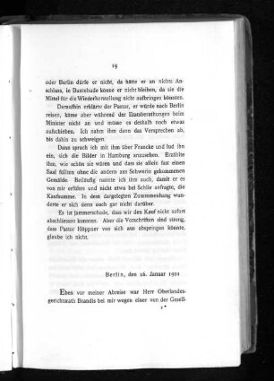 Berlin, den 26. Januar 1901