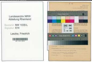 Entnazifizierung Friedrich Laszka , geb. 03.04.1901 (Bahnbeamter)