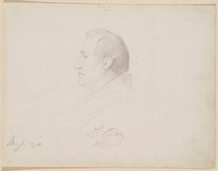 Bildnis des Komponisten Bernhard Schädel (1808-1882), Darmstadt