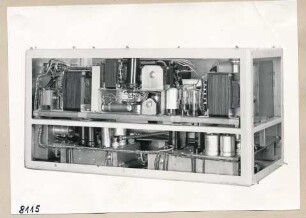 Überlagerungs-Wellenmesser HF 2811, Einschub, Rückseite; Foto, 1953