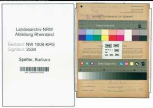 Entnazifizierung Barbara Spelter , geb. 15.02.1889 ()