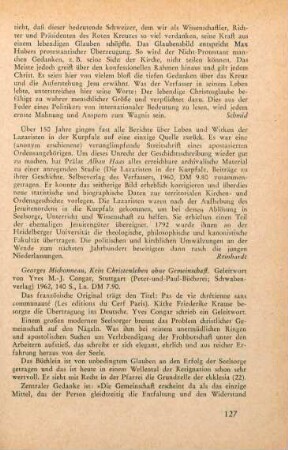 127 [Rezension] Haas, Alban, Die Lazaristen in der Kurpfalz
