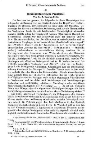 513-529, Kriminalstatistische Probleme