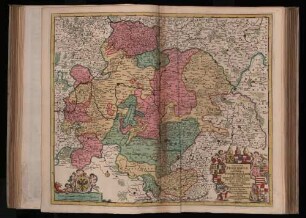 Circulus Franconicus : in quo sunt Episcopatus Wurtzburg, Bamberg et Aichstet. Status Equitum Teutonicor. Ducatus Coburgensis. Marchionatus Cullembach, et Onspach. Comitatus Henneberg, Wertheim, Holach, Reinec, Papenheim, Erpach, Schwartzenberg, et Castel. Baronatus Sensheim. et Territorium Norinbergense