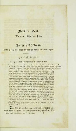 Zweites Kapitel. Die Zeit der französischen Revolution