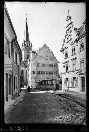 Radolfzell. Blick zum Österreichischen Schlösschen. Straßenbild