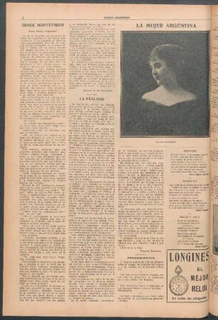 La mujer argentina [Fotografía] : Señorita de Liguero