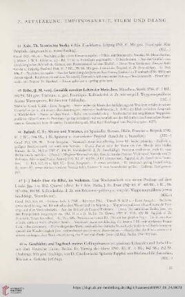 2. Aufklärung, Empfindsamkeit, Sturm und Drang (Nr.44-248)