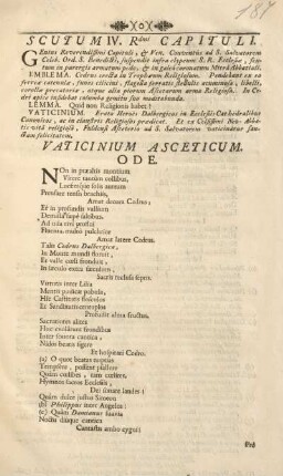 Scutum IV. Rdmi capituli.