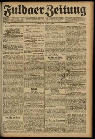 Ausgabe vom Freitag, den 01. Juni 1917.