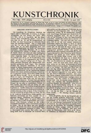 Heft 29 (16. April 1915)