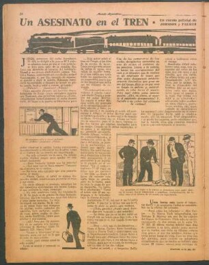 Un asesinato en el tren : Un cuento policial de Johnson y Palmer