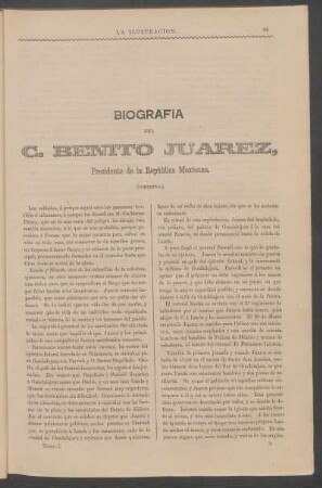 Biografía del C. Benito Juárez, Presidente de la República Mexicana. - [Continuación.]