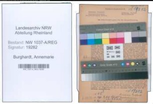 Entnazifizierung Annemarie Burghardt , geb. 00.00.0000 ()