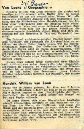 Kommunistische Tarnschrift mit einem Beitrag von Ernst Fischer gegen den internationalen Trotzkismus im Layout einer Schrift über Hendrik Willem van Loon