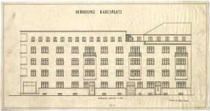 Billing, Hermann; Karlsruhe (Baden-Württemberg), Kolpingplatz; Kolpingplatz (früher Karlsplatz) - Straßenansicht (Ansicht)