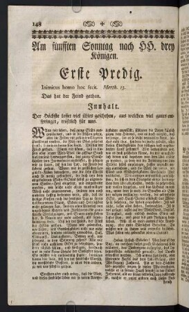 148-163, Am fünfften Sonntag nach H.H. drey Königen