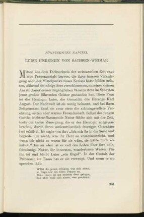 Fünfzehntes Kapitel. Luise Herzogin von Sachsen-Weimar