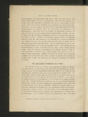 Die geologischen Verhältnisse der Stadt.