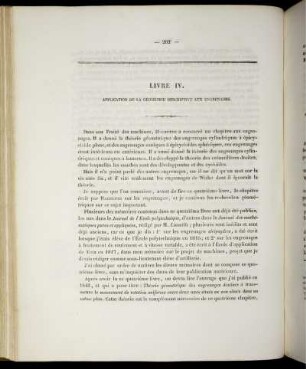 Livre IV. Applications de la Géométrie Descriptive aux Engrenages.