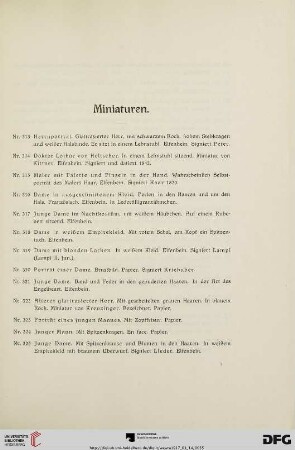 Miniaturen (Nr. 313-400)