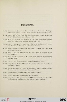 Miniaturen (Nr. 313-400)