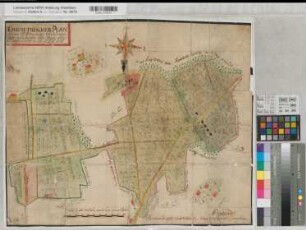 Wellinghofen (Dortmund) Wichlinghofen (Dortmund) Lücklemberg (Dortmund) Hacheney (Dortmund) Teilung der Gemeinheit 1775 100 rh. Ruten = 14,6 cm 49 x 60 kol. Zeichnung Brabänder KSA Nr. 1365