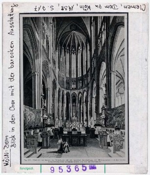 Köln: Dom, Inneres, Aquarell 1841