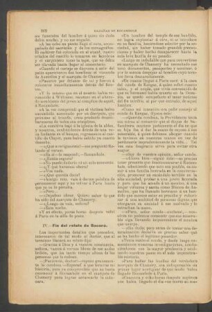 IV. - Fin del relato de Bacará.