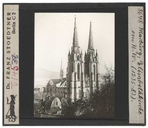Marburg, Elisabethkirche : Außenansicht, von NW