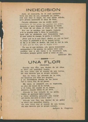 Una flor : (Endecha)