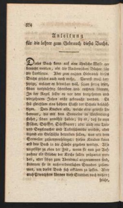 Anleitung für die Lehrer zum Gebrauch dieses Buchs.