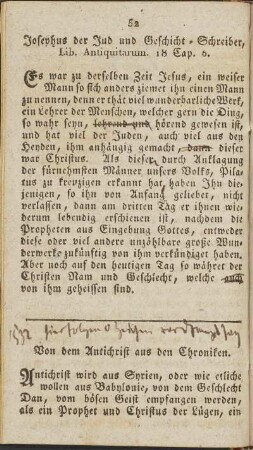 Josephus der Jud und Geschicht-Schreiber, Lib. Antiquitarum. 18. Cap. 6.