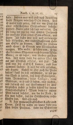 15-22, II. Zur gemeinschaftlichen Liebe und ...