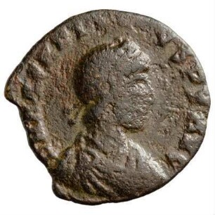 Münze, Aes 4, 395 - 401 n. Chr.