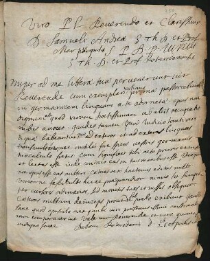2 lat. Briefe, Rotterdam 1687–1689