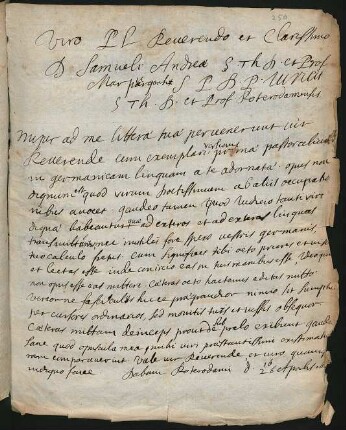 2 lat. Briefe, Rotterdam 1687–1689