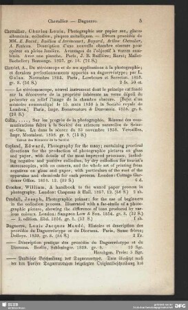 Chevallier - Daguerre.