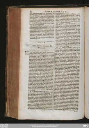Caput V. De divisionibus librorum Biblicorum.