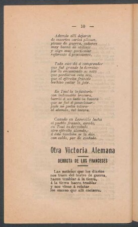 Otra victoria alemana : Derrota de los franceses