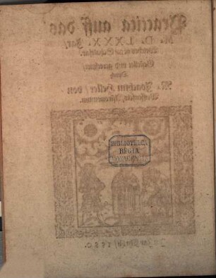 Praktica auff das 1580. Jar