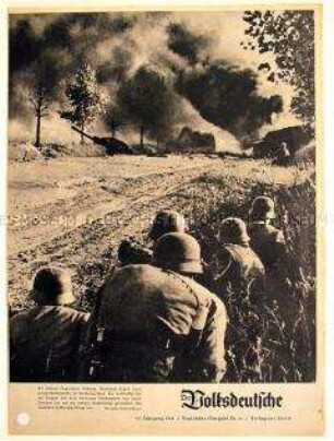 Monatszeitschrift "Der Volksdeutsche" u.a. zur Besetzung Nowgorods durch die Wehrmacht