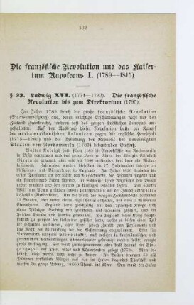 Die französische Revolution und das Kaisertum Napoleons I. (1789-1815)