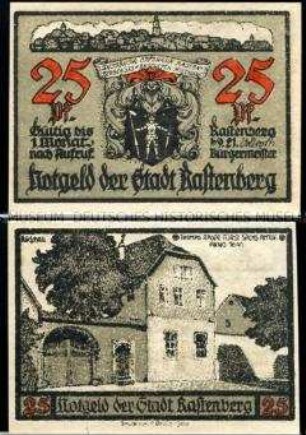 Rastenberg, Notgeldserie, 25 Pfennig