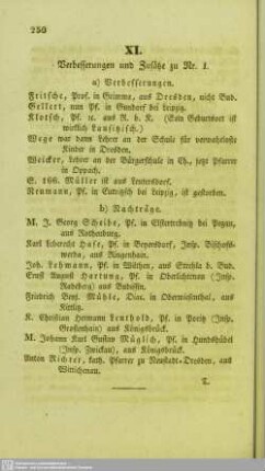 Verbesserungen und Zusätze zu Nr. I