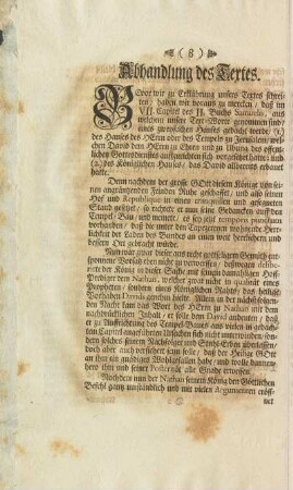 Abhandlung des Textes