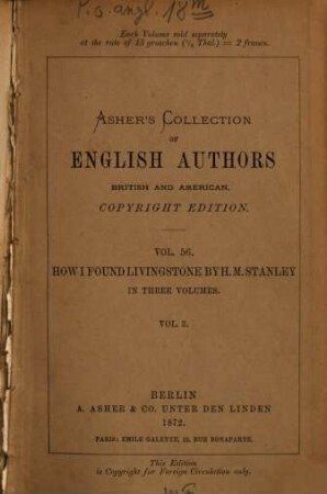 How I found Livingstone : travels, Adventures, and Discoveries in Central Africa; including four Months' Residence with Dr. Livingstone, 3