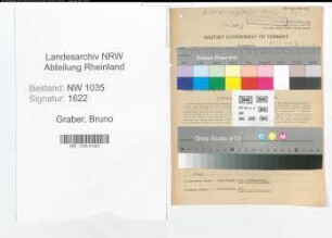 Entnazifizierung Bruno Graber , geb. 06.01.1895 (Kaufmann)