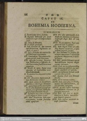 Caput IX. De Bohemia Hodierna